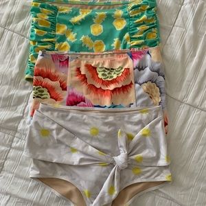 Kortni Jeane High Waisted Swim bottoms